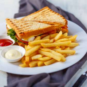 Delicious club sandwich Sports Bar & Restaurant Phuket